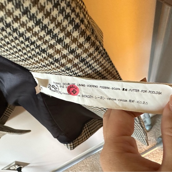 Zara tan double breasted blazer for women - Picture 6 of 9